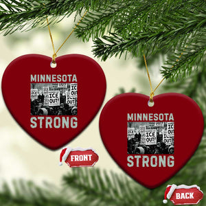Minnesota Strong Ceramic Ornament Minneapolis ICE Out Anti ICE Protest Right Now TS14 Print Your Wear