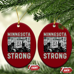 Minnesota Strong Ceramic Ornament Minneapolis ICE Out Anti ICE Protest Right Now TS14 Print Your Wear