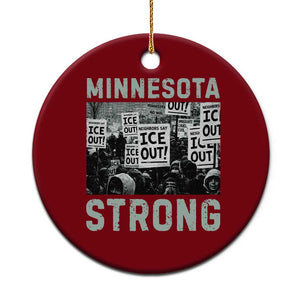 Minnesota Strong Ceramic Ornament Minneapolis ICE Out Anti ICE Protest Right Now TS14 1pc Red Print Your Wear