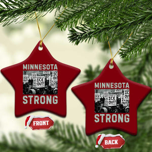 Minnesota Strong Ceramic Ornament Minneapolis ICE Out Anti ICE Protest Right Now TS14 Print Your Wear