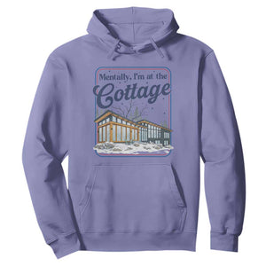 Mentally I'm at the Cottage Hoodie Funny Hockey Romance TS14 Violet Print Your Wear