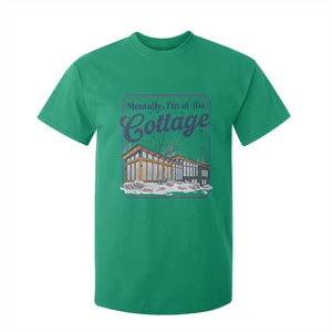 Mentally I'm at the Cottage T Shirt For Kid Funny Hockey Romance TS14 Irish Green Print Your Wear