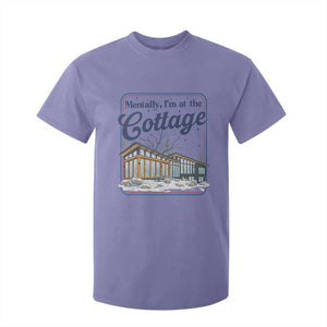 Mentally I'm at the Cottage T Shirt For Kid Funny Hockey Romance TS14 Violet Print Your Wear