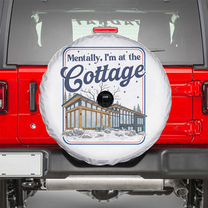 Mentally I'm at the Cottage Spare Tire Cover Funny Hockey Romance TS14 White Print Your Wear