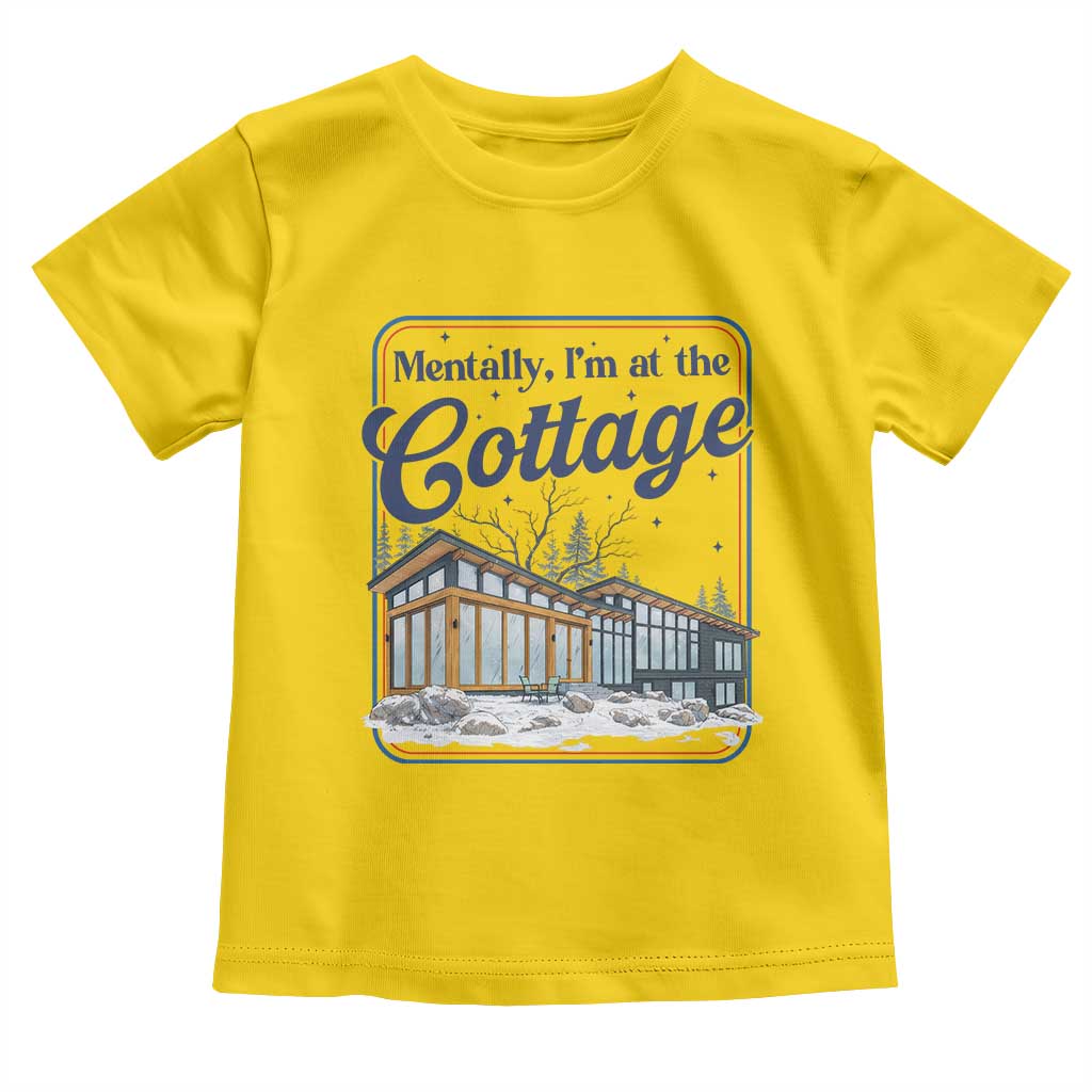 Mentally I'm at the Cottage Toddler T Shirt Funny Hockey Romance TS14 Daisy Print Your Wear
