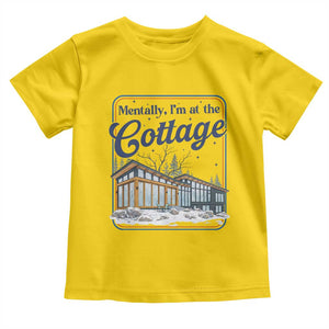 Mentally I'm at the Cottage Toddler T Shirt Funny Hockey Romance TS14 Daisy Print Your Wear