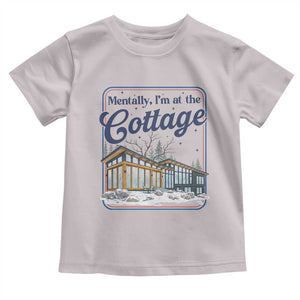 Mentally I'm at the Cottage Toddler T Shirt Funny Hockey Romance TS14 Ice Gray Print Your Wear