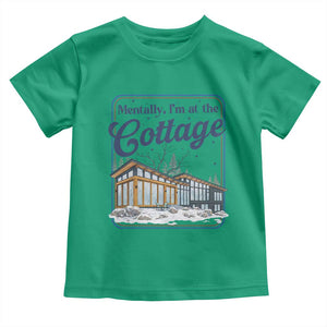 Mentally I'm at the Cottage Toddler T Shirt Funny Hockey Romance TS14 Irish Green Print Your Wear