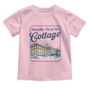 Mentally I'm at the Cottage Toddler T Shirt Funny Hockey Romance TS14 Light Pink Print Your Wear