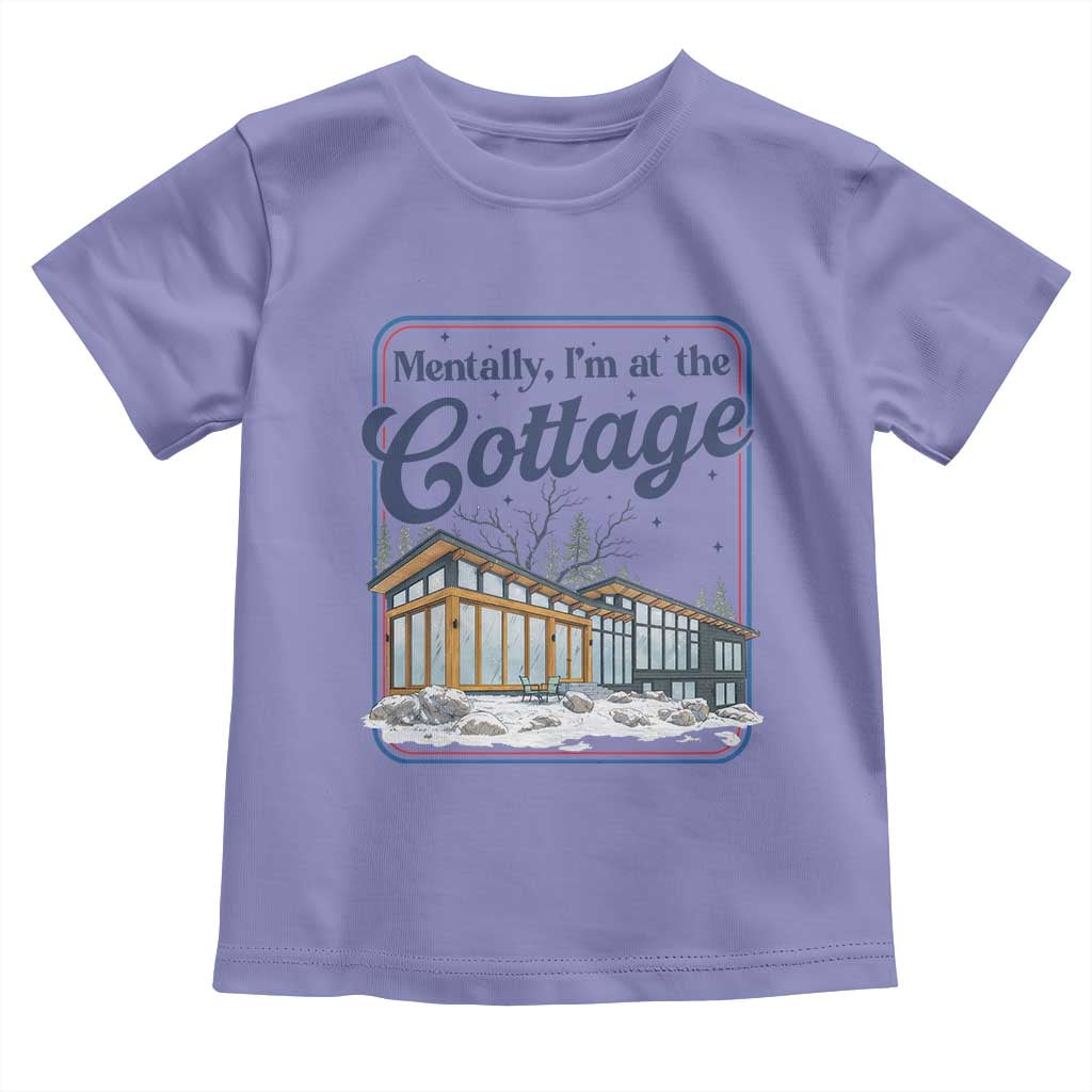 Mentally I'm at the Cottage Toddler T Shirt Funny Hockey Romance TS14 Violet Print Your Wear