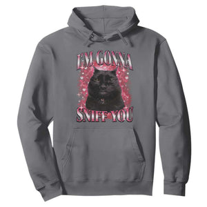 I'm Gonna Sniff You Hoodie Funny Black Cat Meme TS14 Charcoal Print Your Wear