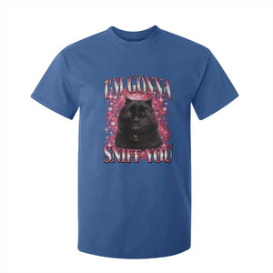 I'm Gonna Sniff You T Shirt For Kid Funny Black Cat Meme TS14 Royal Blue Print Your Wear