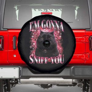 I'm Gonna Sniff You Spare Tire Cover Funny Black Cat Meme TS14 Black Print Your Wear