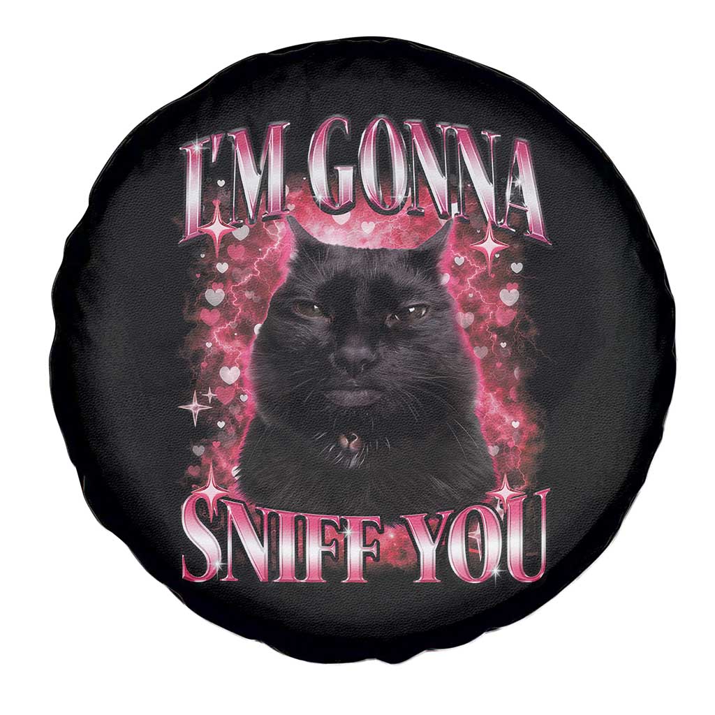 I'm Gonna Sniff You Spare Tire Cover Funny Black Cat Meme TS14 Print Your Wear