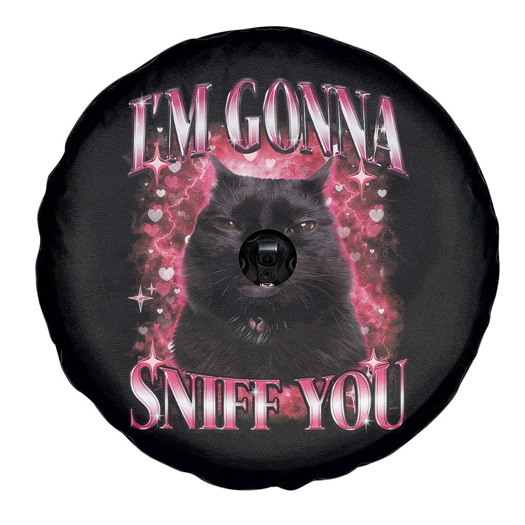 I'm Gonna Sniff You Spare Tire Cover Funny Black Cat Meme TS14 Print Your Wear