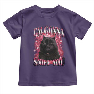 I'm Gonna Sniff You Toddler T Shirt Funny Black Cat Meme TS14 Purple Print Your Wear