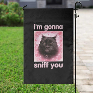 I'm Gonna Sniff You Garden Flag Funny Black Cat Brainrot Meme TS14 Print Your Wear