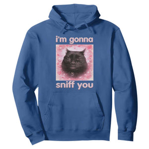 I'm Gonna Sniff You Hoodie Funny Black Cat Brainrot Meme TS14 Royal Blue Print Your Wear
