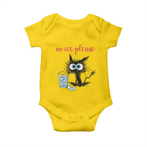 No Ice Please Baby Onesie Funny Black Cat Sarcastic Abolish ICE Meme TS14 Daisy Print Your Wear