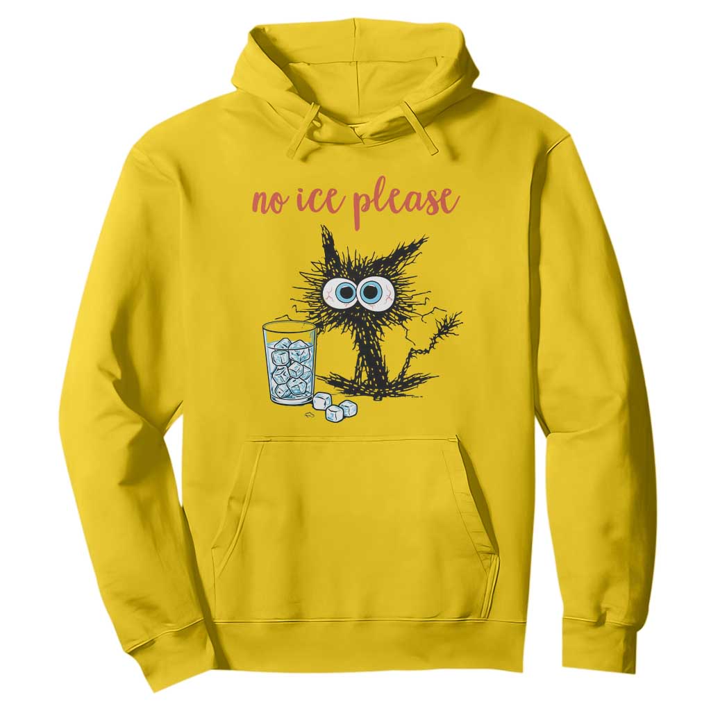 No Ice Please Hoodie Funny Black Cat Sarcastic Abolish ICE Meme TS14 Daisy Print Your Wear