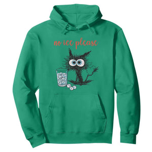 No Ice Please Hoodie Funny Black Cat Sarcastic Abolish ICE Meme TS14 Irish Green Print Your Wear