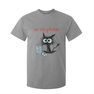 No Ice Please T Shirt For Kid Funny Black Cat Sarcastic Abolish ICE Meme TS14 Sport Gray Print Your Wear