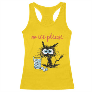 No Ice Please Racerback Tank Top Funny Black Cat Sarcastic Abolish ICE Meme TS14 Daisy Print Your Wear