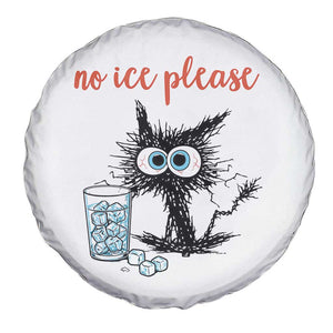No Ice Please Spare Tire Cover Funny Black Cat Sarcastic Abolish ICE Meme TS14 Print Your Wear