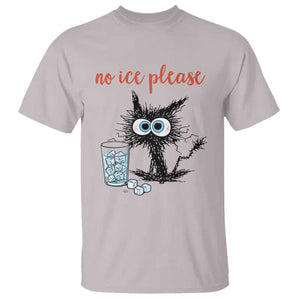 No Ice Please T Shirt Funny Black Cat Sarcastic Abolish ICE Meme TS14 Ice Gray Print Your Wear