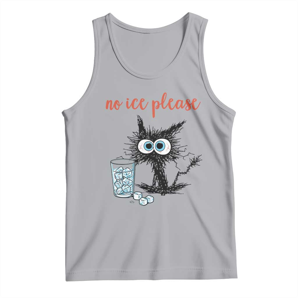 No Ice Please Tank Top Funny Black Cat Sarcastic Abolish ICE Meme TS14 Athletic Heather Print Your Wear