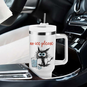 No Ice Please Tumbler With Handle Funny Black Cat Sarcastic Abolish ICE Meme TS14 Print Your Wear