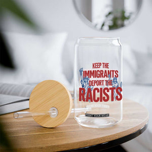 Keep The Immigrants Deport The Racists Glass Can Statue Of Liberty Anti Racism Political Statement TS14 Print Your Wear