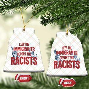 Keep The Immigrants Deport The Racists Ceramic Ornament Statue Of Liberty Anti Racism Political Statement TS14 Print Your Wear