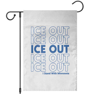 ICE Out Garden Flag I Stand With Minnesota Minneapolis Anti ICE TS14 White Print Your Wear