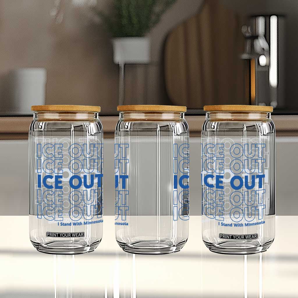ICE Out Glass Can I Stand With Minnesota Minneapolis Anti ICE TS14 Print Your Wear