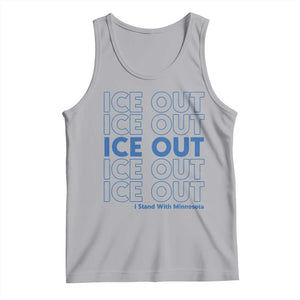 ICE Out Tank Top I Stand With Minnesota Minneapolis Anti ICE TS14 Athletic Heather Print Your Wear