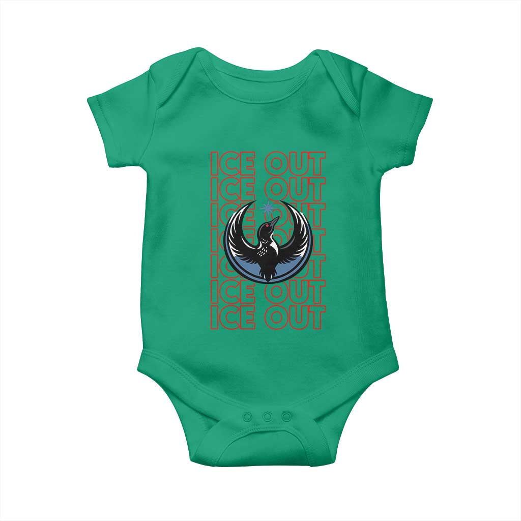 ICE Out Baby Onesie Minneapolis Resist Anti ICE Immigration Protest TS14 Irish Green Print Your Wear