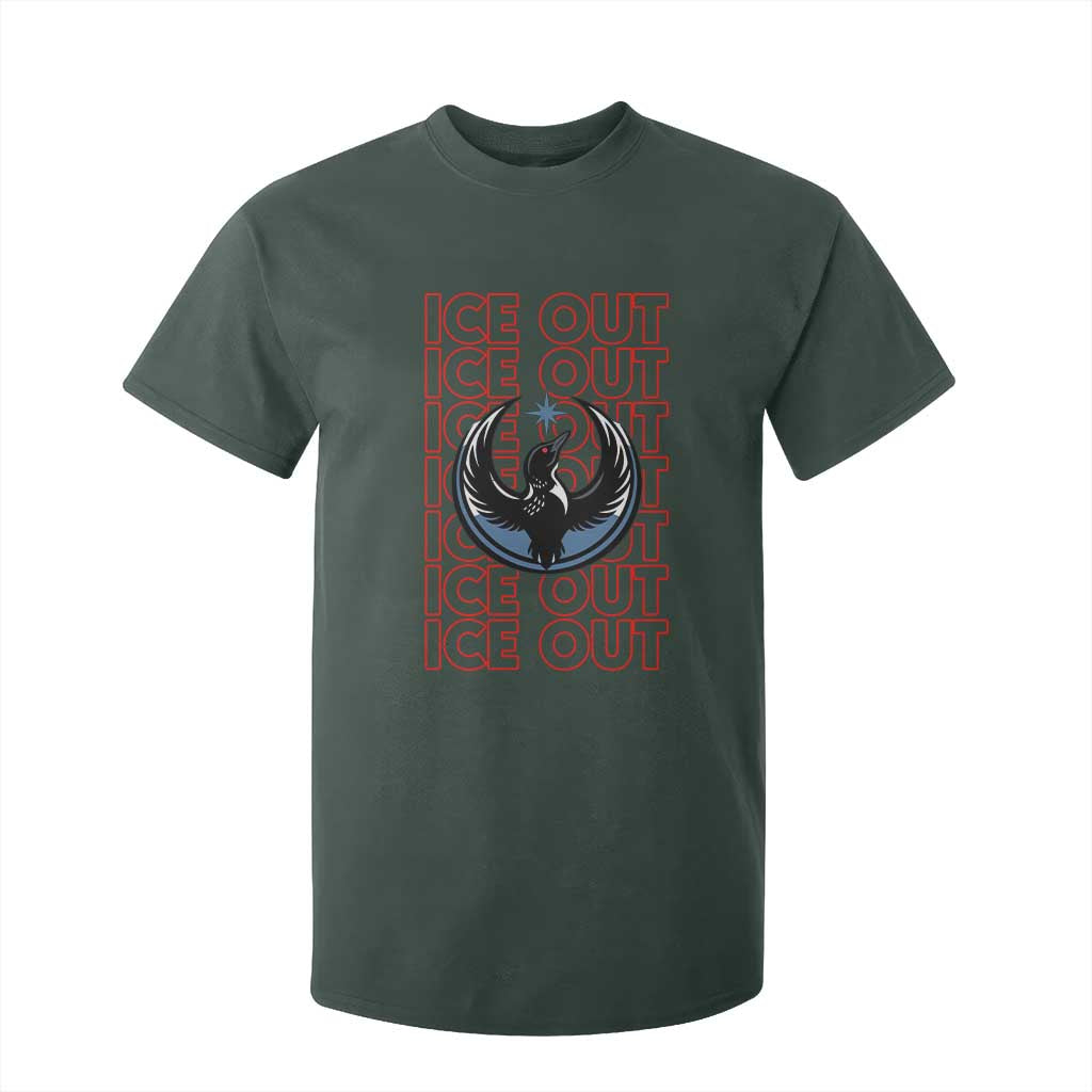 ICE Out T Shirt For Kid Minneapolis Resist Anti ICE Immigration Protest TS14 Dark Forest Green Print Your Wear