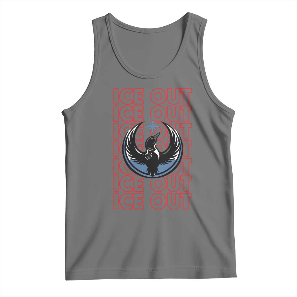 ICE Out Tank Top Minneapolis Resist Anti ICE Immigration Protest TS14 Black Heather Print Your Wear