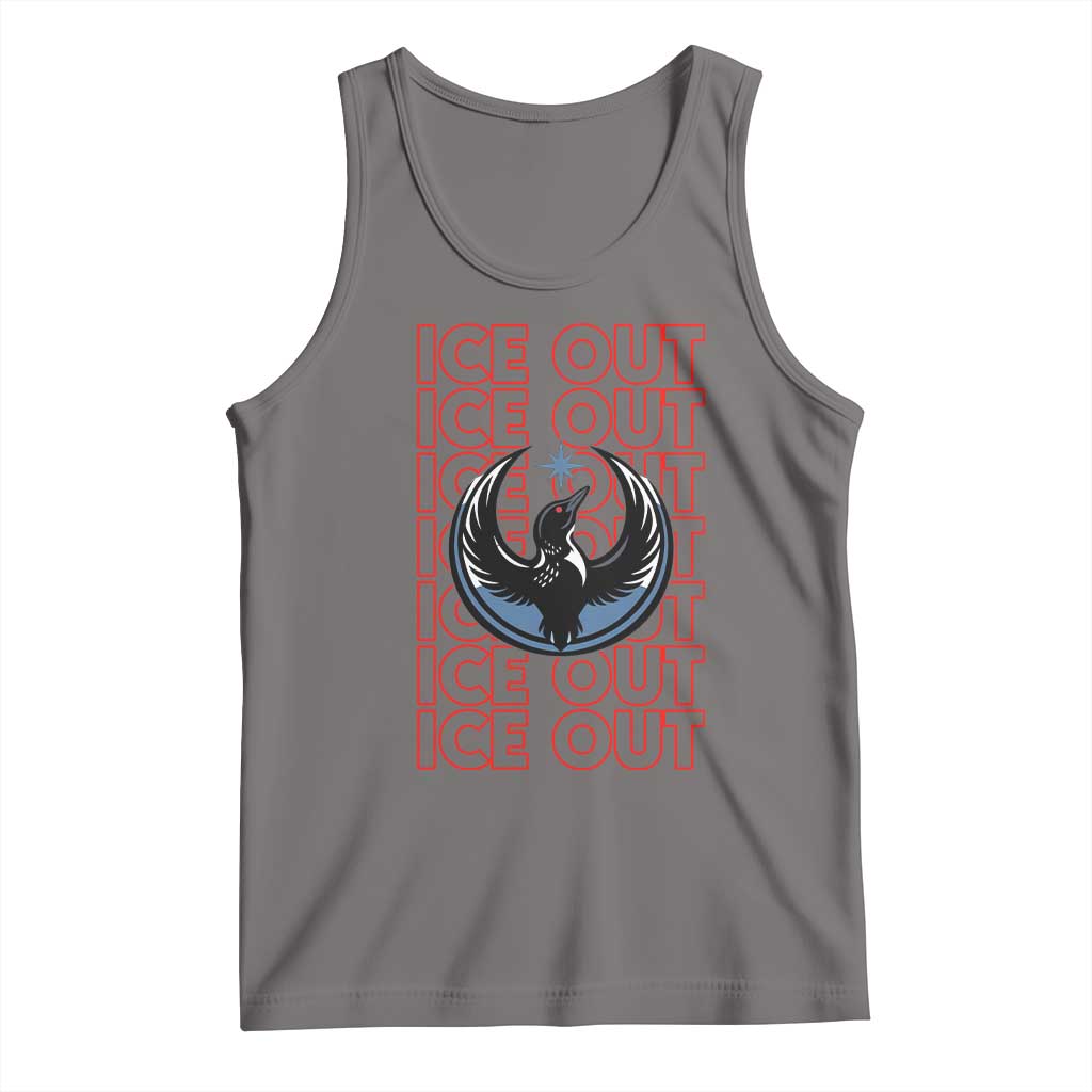 ICE Out Tank Top Minneapolis Resist Anti ICE Immigration Protest TS14 Deep Heather Print Your Wear