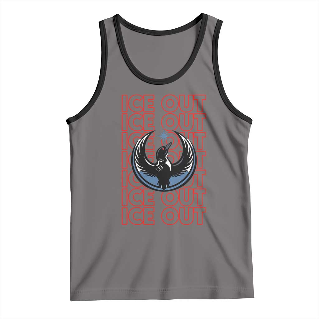 ICE Out Tank Top Minneapolis Resist Anti ICE Immigration Protest TS14 Deep Heather Black Print Your Wear