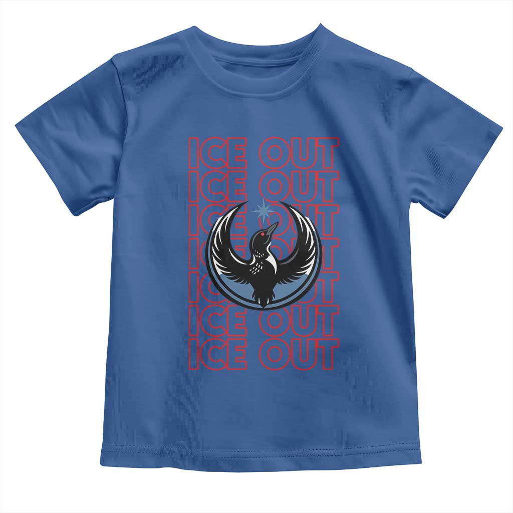 ICE Out Toddler T Shirt Minneapolis Resist Anti ICE Immigration Protest TS14 Royal Blue Print Your Wear