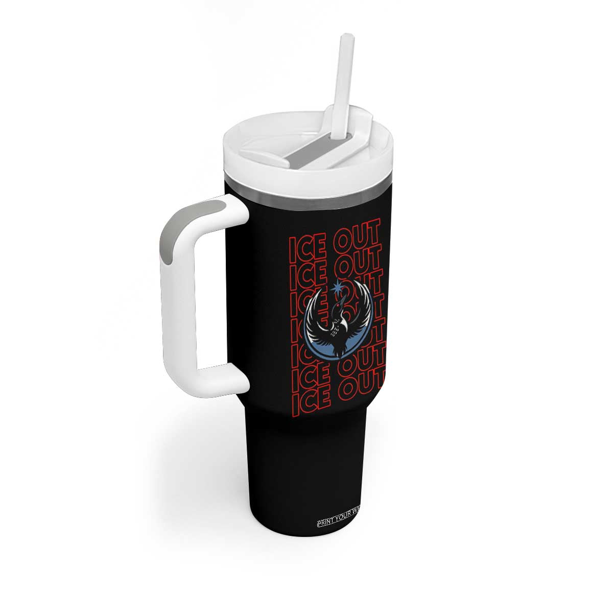 ICE Out Tumbler With Handle Minneapolis Resist Anti ICE Immigration Protest TS14 Print Your Wear