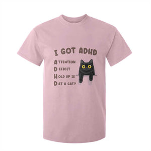 I Got ADHD is that A Cat T Shirt For Kid Funny Cat Lover TS14 Light Pink Print Your Wear