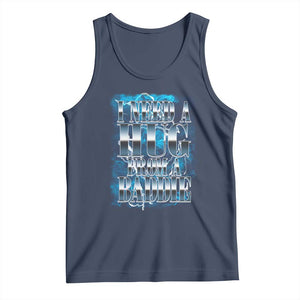 I Need A Hug from A Baddie Tank Top Funny Flirty Meme TS14 Navy Print Your Wear