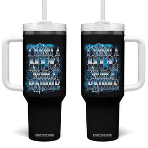 I Need A Hug from A Baddie Tumbler With Handle Funny Flirty Meme TS14 One Size: 40 oz Black Print Your Wear