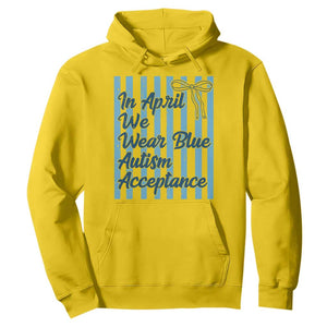 Autism Acceptance Hoodie In April We Wear Blue Support Neurodivergent TS14 Daisy Print Your Wear