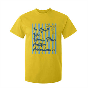 Autism Acceptance T Shirt For Kid In April We Wear Blue Support Neurodivergent TS14 Daisy Print Your Wear