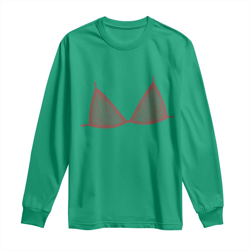 Coastal Bikini Long Sleeve Shirt Girls Trip Matching Beach Weekend TS14 Irish Green Print Your Wear