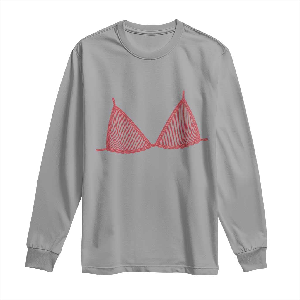 Coastal Bikini Long Sleeve Shirt Girls Trip Matching Beach Weekend TS14 Sport Gray Print Your Wear